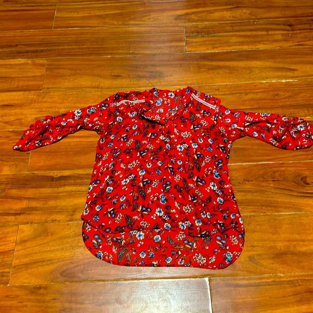 Red fluorescent shirt